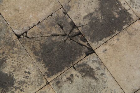 Broken Tile Oldの写真素材