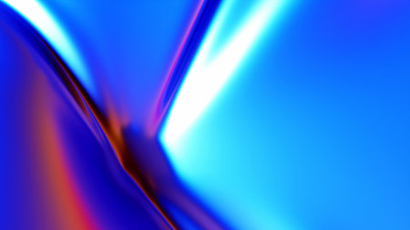 Abstract gradient blurred multicolored rainbow light spectrum radial background. 3D Renderの写真素材