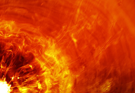 fiery explosion