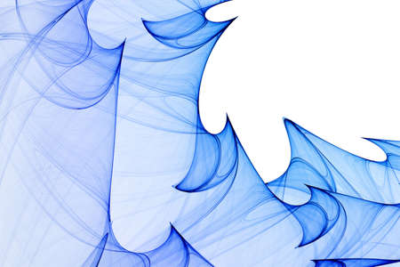 Blue fractal designの写真素材