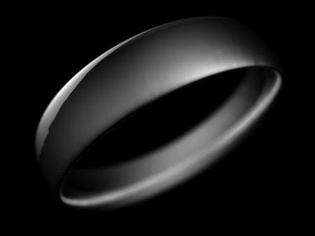 Silver ring - shallow DOF
