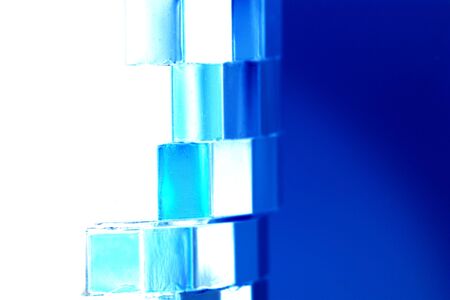 Shiny blue abstract backgroundの写真素材