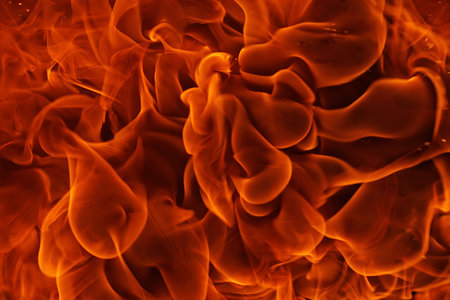 Beautiful closeup of fire