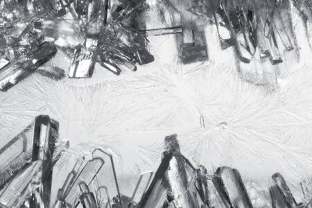 Extreme close-up of ice crystalsの写真素材