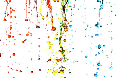 Colorful waterの写真素材