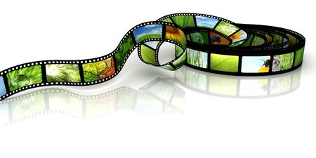 Film with imagesの写真素材