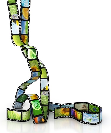 Film with imagesの写真素材