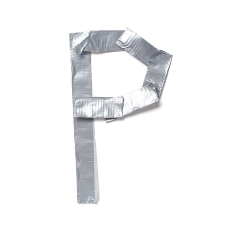 Letters made out of tapeの写真素材