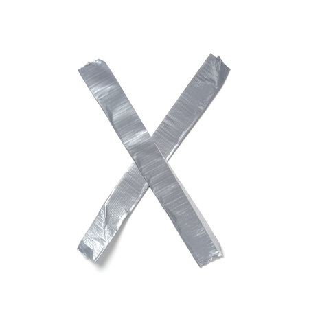 Letters made out of tapeの写真素材