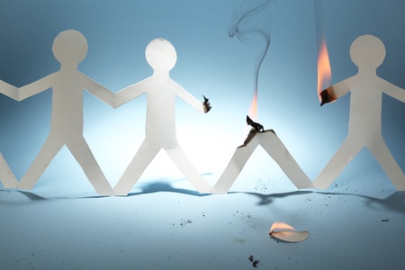 Paper peopleの写真素材