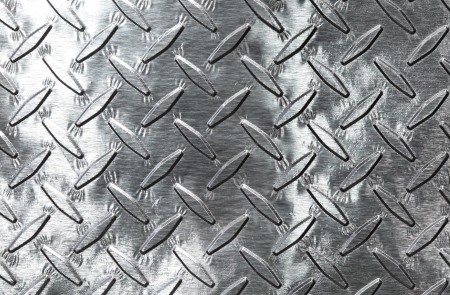 Shiny diamond plate backgroundの写真素材