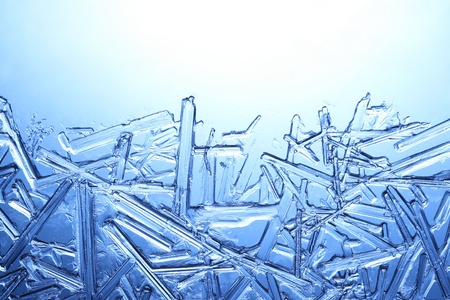 Frost on glassの写真素材