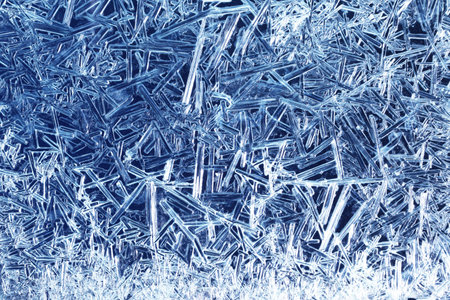 Frost on glass