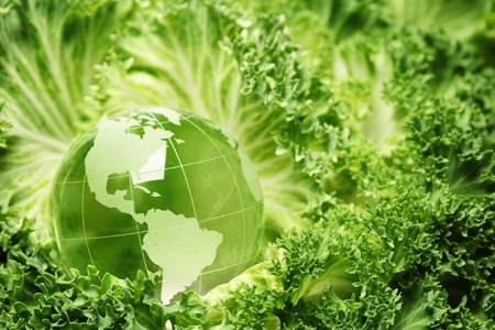 Glass earthの写真素材