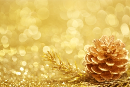 Gold Christmas backgroundの写真素材