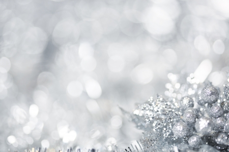 Silver Christmas backgroundの写真素材