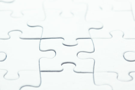 Blank white puzzle