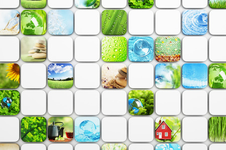 Collection of colorful imagesの写真素材