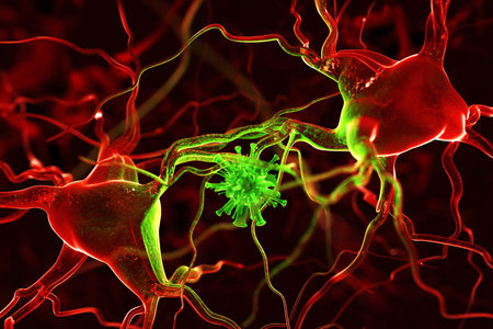 Nerves abstract background