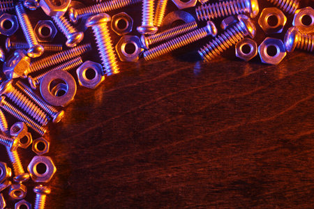 Nuts and bolts background