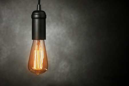 Vintage light bulbの写真素材