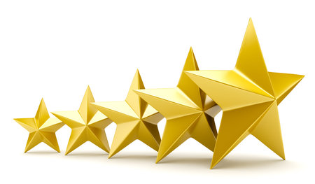 Shiny golden stars