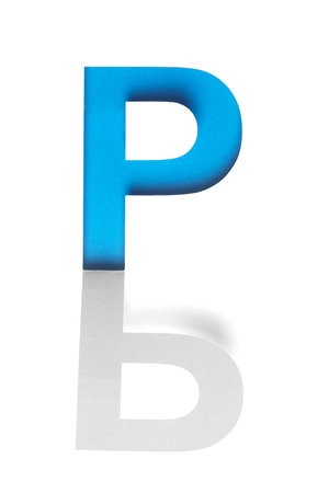 Alphabet of cutout stencil lettersの写真素材