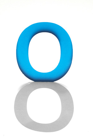 Alphabet of cutout stencil lettersの写真素材