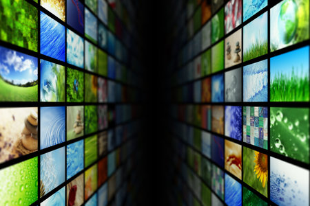 Giant multimedia video and image walls