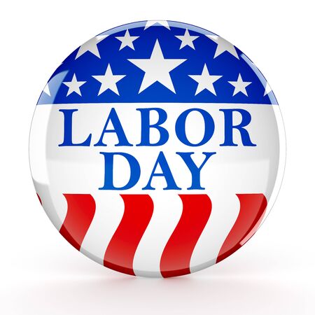 Labor day buttonの写真素材