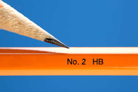 Close up of Number 2 yellow pencil tipの写真素材