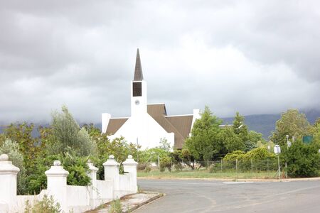 The street of Tulbagh South Africaの写真素材