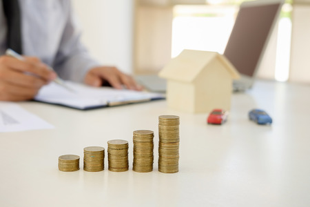 Real estate broker residential house and car rent listing contractの写真素材