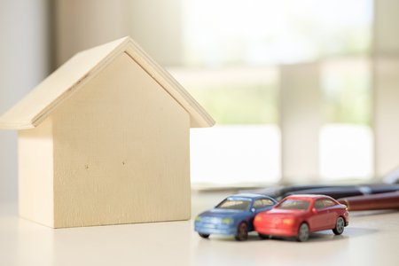 Real estate broker residential house and car rent listing contractの写真素材