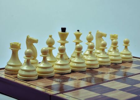 an ancient game of chess that people play, makes you think and build a combinationの写真素材