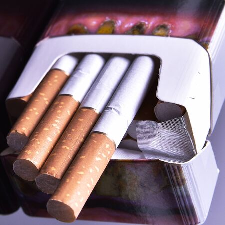tobacco use is a bad habit that leads to poor health and illness..のeditorial素材