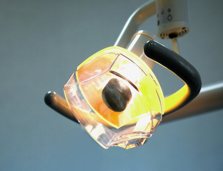 Lamp for surgical and stomatologic operations in an oral cavityの写真素材