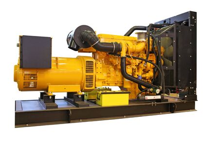 Standby generator, electric power plant, isolatedの写真素材