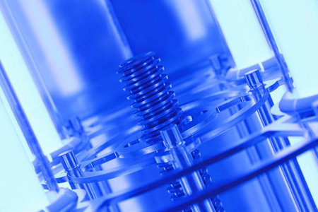 The screw mechanism for device moving on a surface of an ultra-violet lamp