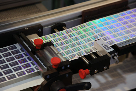 Automatic Machine Control Of Holographic Labels Laser Beam