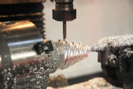 milling complex spiral parts on CNC lathe