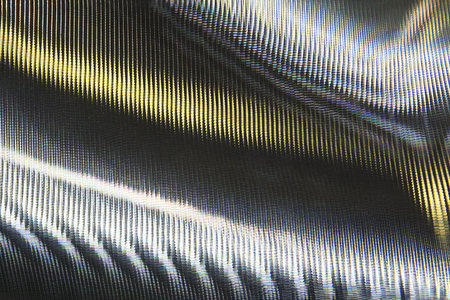 The surface of stainless steel after treatment at high magnification