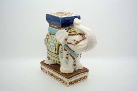 Macro ceramic elephant photoの写真素材