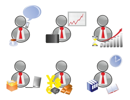 The businessman suitcase the income of dollars euro gold the business plan working hours achievement の写真素材