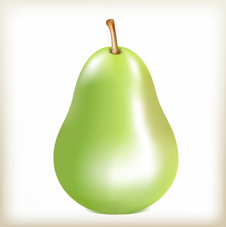 Pear of green colorのイラスト素材
