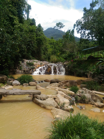 Waterfall in Nha Trang, waterfall, wildlife, tropical park, tourist spot, national landmarkの写真素材