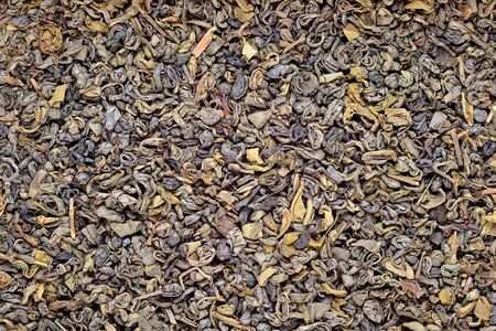 Green tea as background textureの写真素材