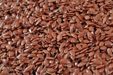 Heap of linseed as backgroundの写真素材