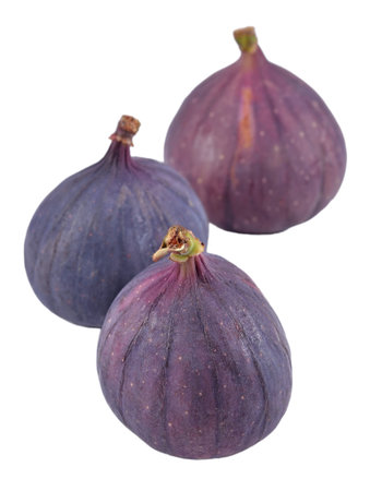 Fresh figs on a white backgroundの写真素材