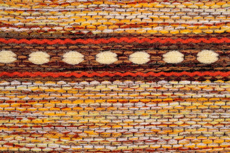 Hand woven patterned fabric for background